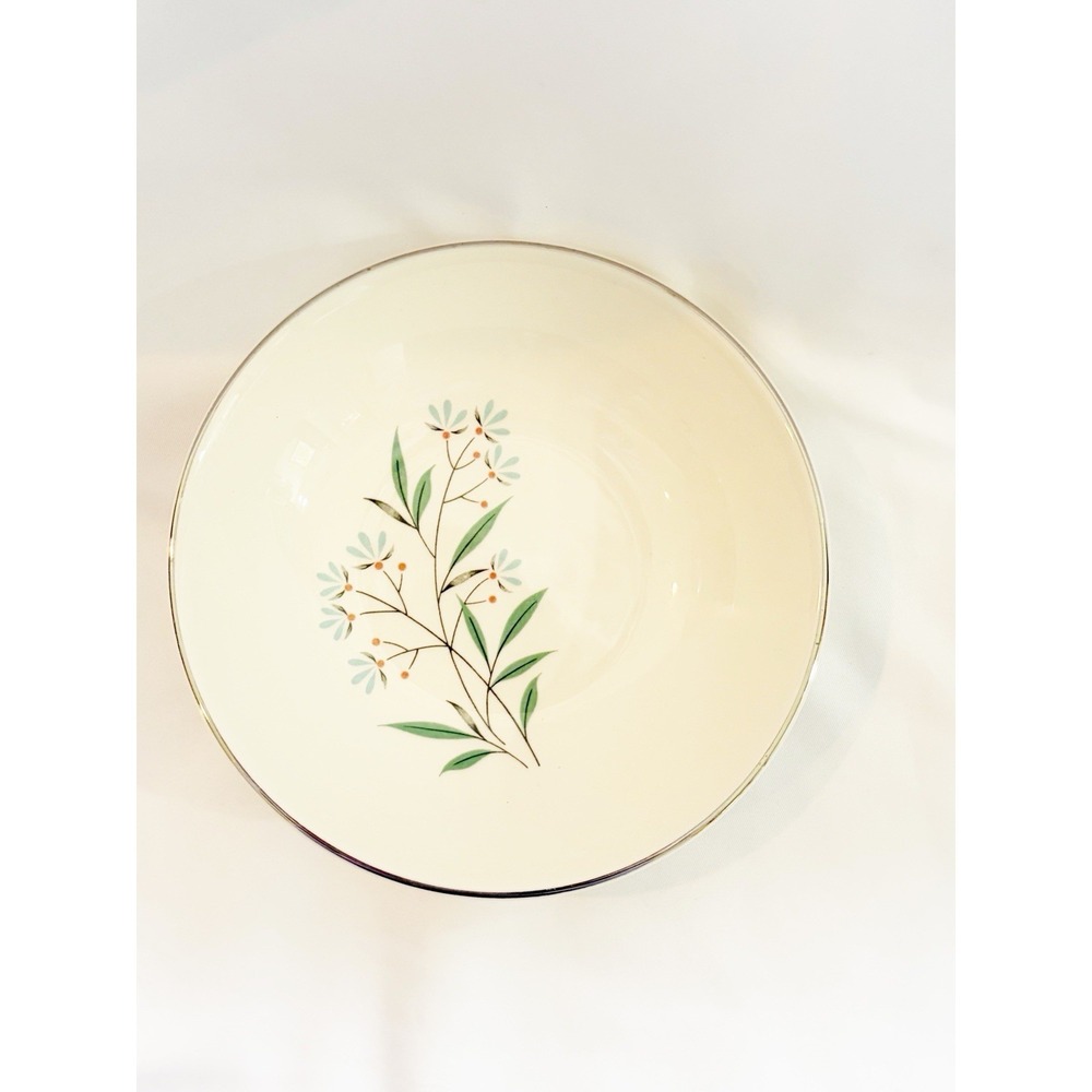 1950s Taylor Smith & Taylor Co Petal Lane White Fruit/Dessert Dish 5 1/2"